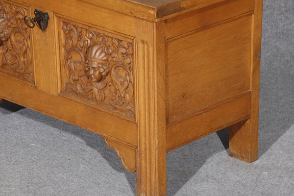 Renaissance Style Chest in Oak, 1940s-DXD-1790803