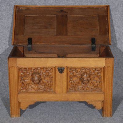 Renaissance Style Chest in Oak, 1940s-DXD-1790803