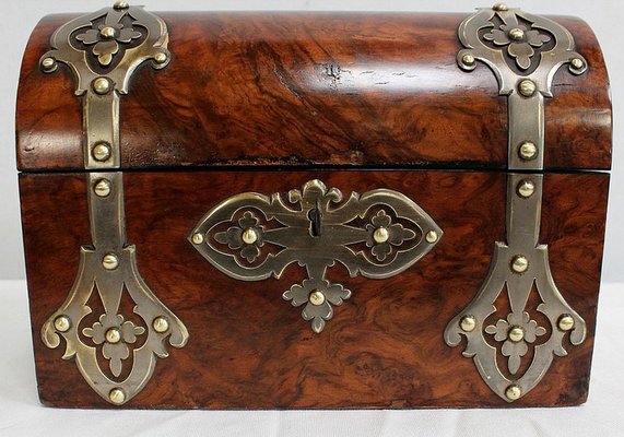 Renaissance Style Curved Chest in Solid Walnut, 19th Century-RVK-978429