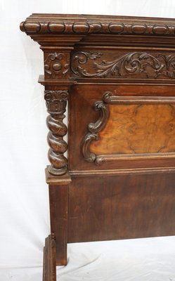 Renaissance Style Headboard with Footboard and Bed Frame, 1890s-IYX-2027809