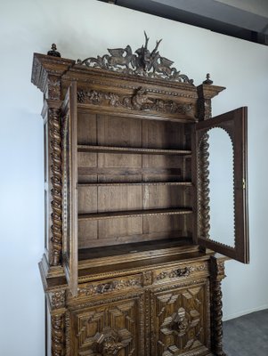 Renaissance Style Hunting Cabinet in Walnut-HLV-2033109