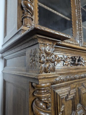 Renaissance Style Hunting Cabinet in Walnut-HLV-2033109