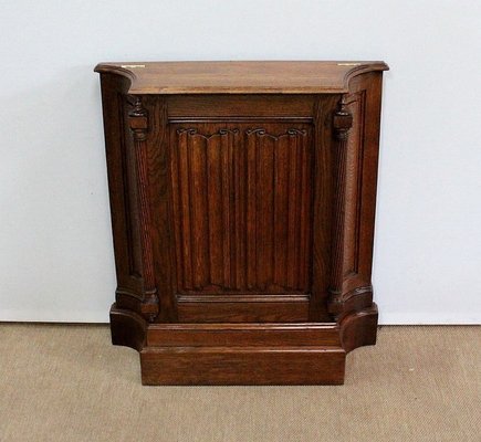 Renaissance Style Jeanselme Cabinet in Solid Oak, Late 19th Century-RVK-1034532