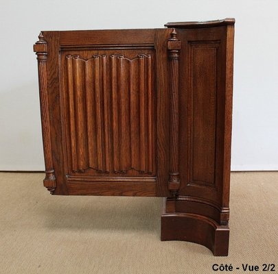 Renaissance Style Jeanselme Cabinet in Solid Oak, Late 19th Century-RVK-1034532