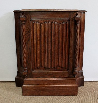 Renaissance Style Jeanselme Cabinet in Solid Oak, Late 19th Century-RVK-1034532