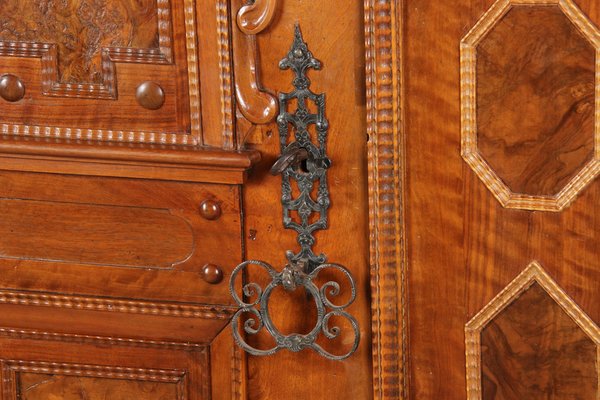 Renaissance Walnut 1-Door Cabinet, 17th Century-DXD-1132860