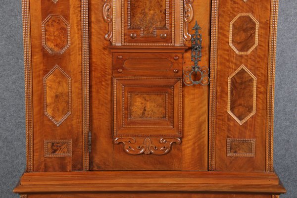 Renaissance Walnut 1-Door Cabinet, 17th Century-DXD-1132860