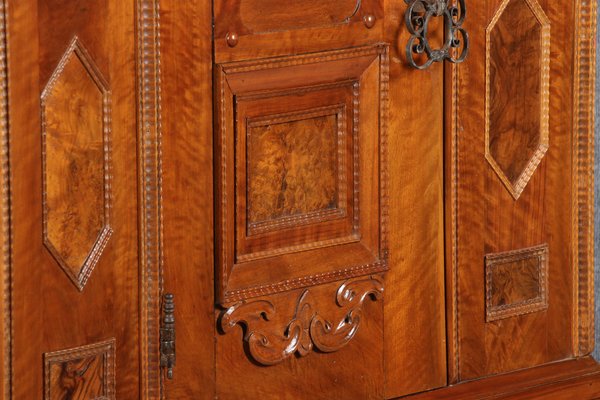 Renaissance Walnut 1-Door Cabinet, 17th Century-DXD-1132860