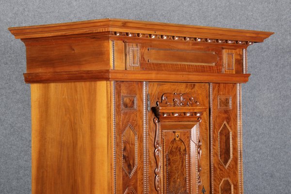 Renaissance Walnut 1-Door Cabinet, 17th Century-DXD-1132860