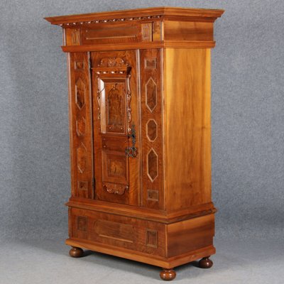 Renaissance Walnut 1-Door Cabinet, 17th Century-DXD-1132860