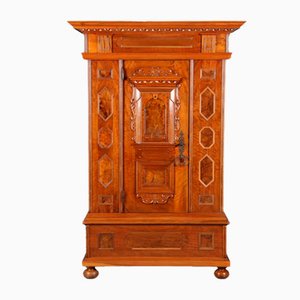 Renaissance Walnut 1-Door Cabinet, 17th Century-DXD-1132860