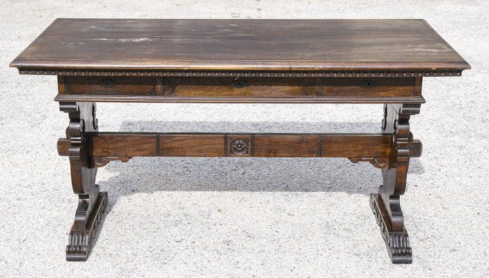 Renaissance Wooden Desk with, 1930s-RAQ-1441251