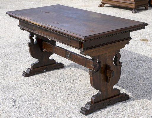 Renaissance Wooden Desk with, 1930s-RAQ-1441251