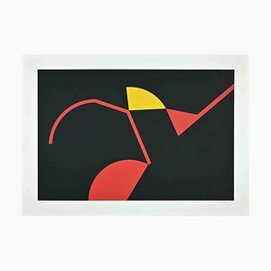 Renato Barisani, The Red and Yellow Structures, Original Screen Print, 1983-ZCI-1260097