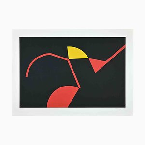 Renato Barisani, The Red and Yellow Structures, Original Screen Print, 1983-ZCI-1272501