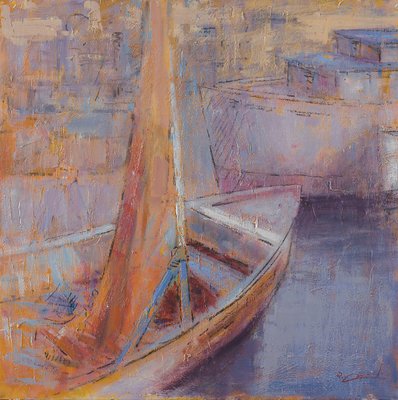 Renato Criscuolo, Boats, Oil on Canvas, 2000s-VHF-1742341