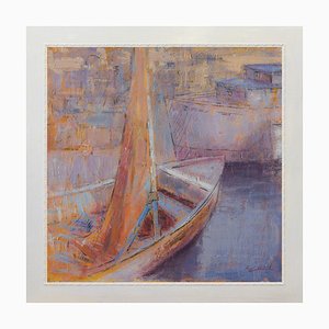 Renato Criscuolo, Boats, Oil on Canvas, 2000s-VHF-1742341