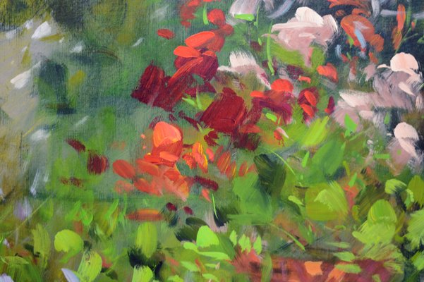 Renato Criscuolo, In the Garden, Oil on Canvas-VHF-948749