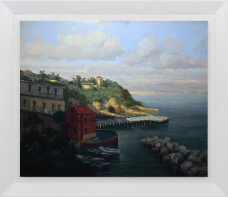 Renato Criscuolo, Marechiaro, Oil on Canvas, Framed, Early 2000s, Italy-VHF-1269350