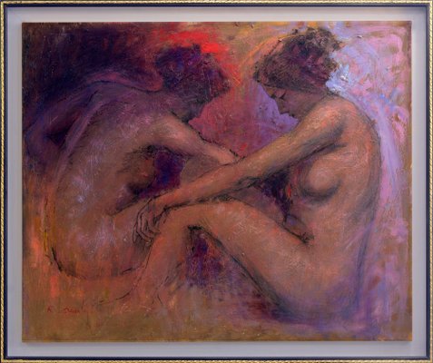 Renato Criscuolo, Nudi, Oil on Canvas, Framed-VHF-1816230