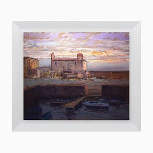 Renato Criscuolo, Pozzuoli, Oil on Canvas, Framed, 2000s, Italy-VHF-1269360