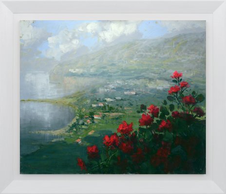 Renato Criscuolo, Towards Sorrento, Oil on Canvas, Framed, Early 2000s, Italy-VHF-1269344