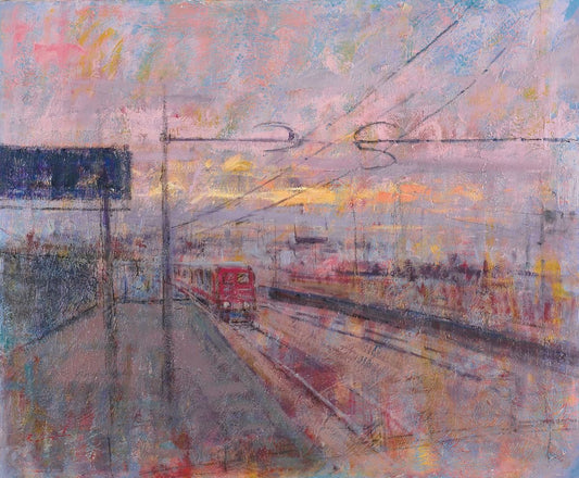 Renato Criscuolo, Train, Oil on Canvas