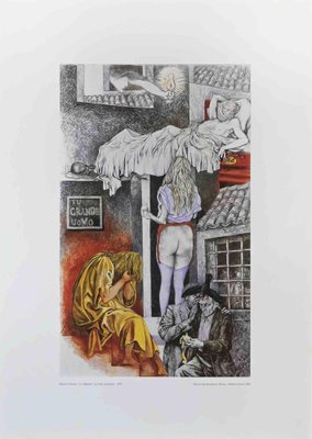 Renato Guttuso, Allegories: the Morning Visit, 1981, Offset Print-ZCI-1781781