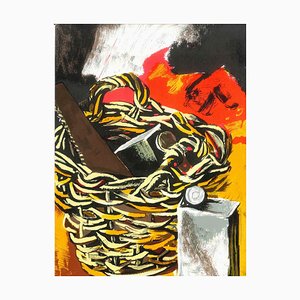 Renato Guttuso, Still Life, Original Lithograph, 1981-ZCI-1378870