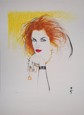 René Gruau, Cindy Crawford, Lithograph-KHH-1200104