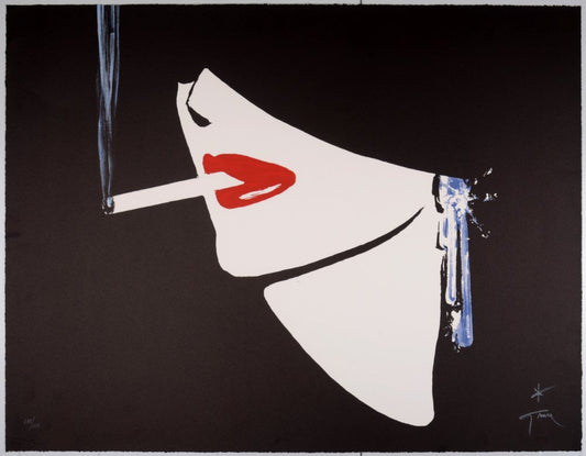 René Gruau, La Cigarette, 1988, Lithograph