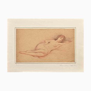 René Lorrain, Nude of Woman, Original Pencil and Pastel, Early 20th-Century-ZCI-1362666