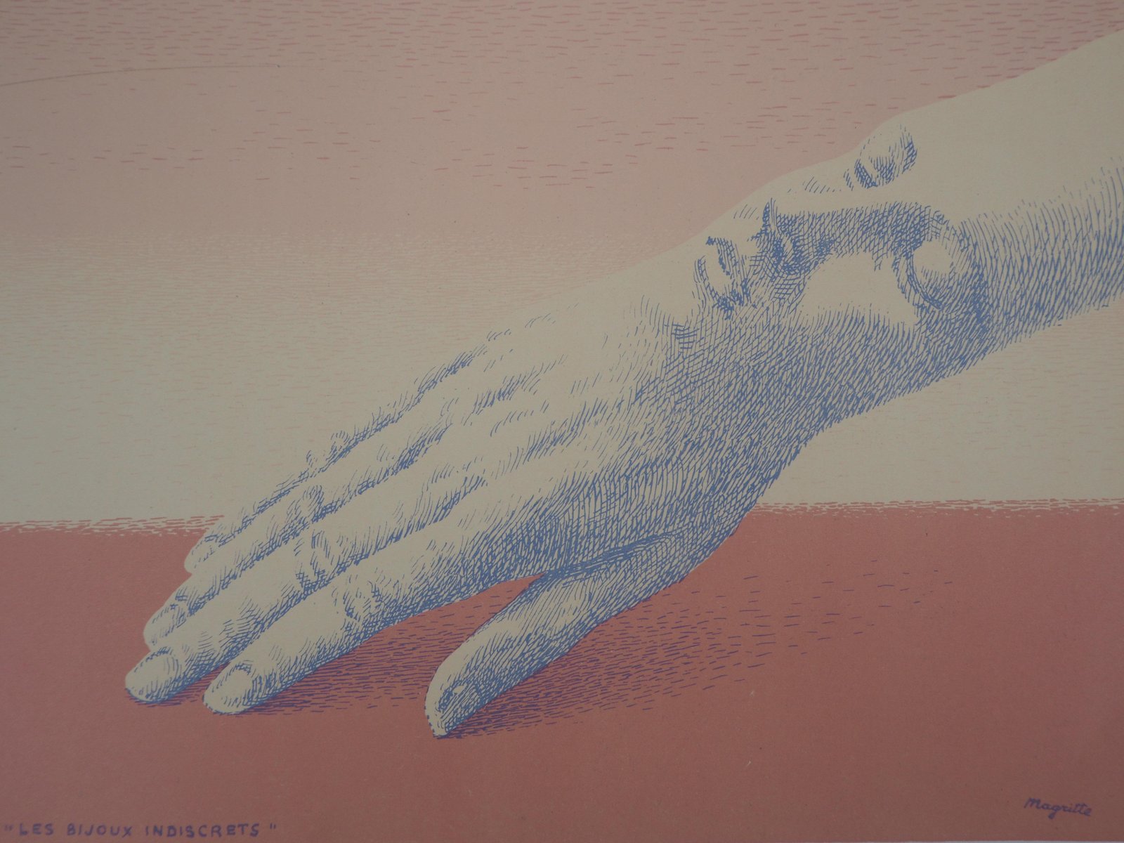 René Magritte, Les Bijoux Indiscrets (indiscrete Jewels), 1963, Original Lithograph