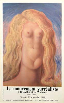 René Magritte, The Rape, 1988 Exhibition Poster, 1988, Paper-YWW-2016233