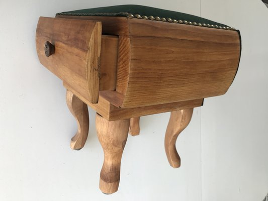 Renovated Footstool Pouf, 1950s-WQQ-1332186