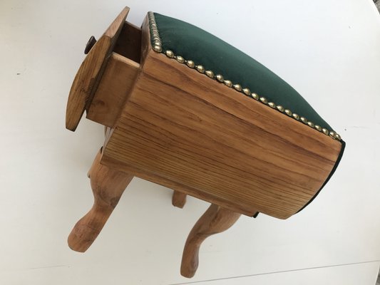 Renovated Footstool Pouf, 1950s-WQQ-1332186