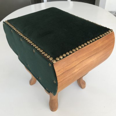 Renovated Footstool Pouf, 1950s-WQQ-1332186