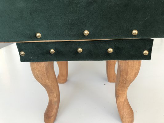 Renovated Footstool Pouf, 1950s-WQQ-1332186