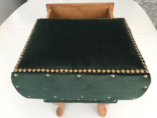 Renovated Footstool Pouf, 1950s-WQQ-1332186