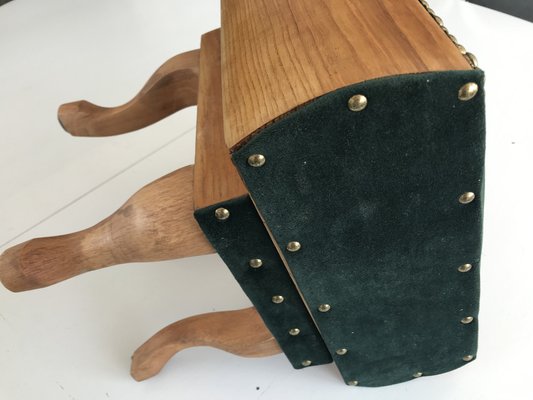 Renovated Footstool Pouf, 1950s-WQQ-1332186