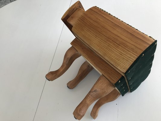 Renovated Footstool Pouf, 1950s-WQQ-1332186