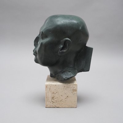 Replica Priest Head Green Head of the Gypsum Formers State Museums in Berlin, 1800s, Plaster-RST-1369589