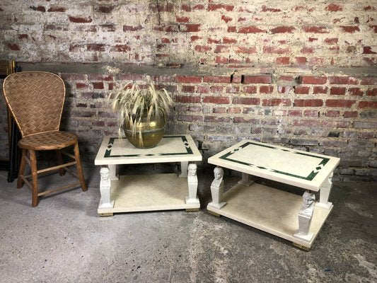 Resin Side Tables in the Style of Roméo, Set of 2-RWZ-1080030