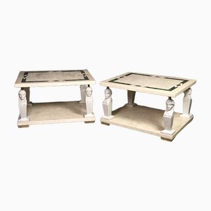 Resin Side Tables in the Style of Roméo, Set of 2-RWZ-1080030