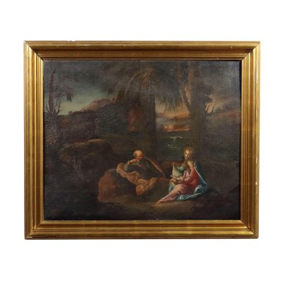 Rest on the Flight Into Egypt, 19th Century, Oil on Canvas-VMM-1310148