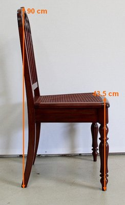 Restoration Period Chairs in Mahogany, Early 19th Century, Set of 6-RVK-951444