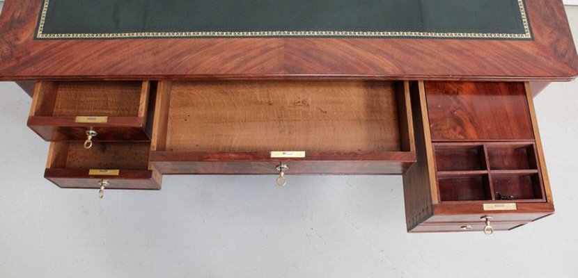 Restoration Period Mahogany Flat Desk, Early 19th Century-RVK-958598