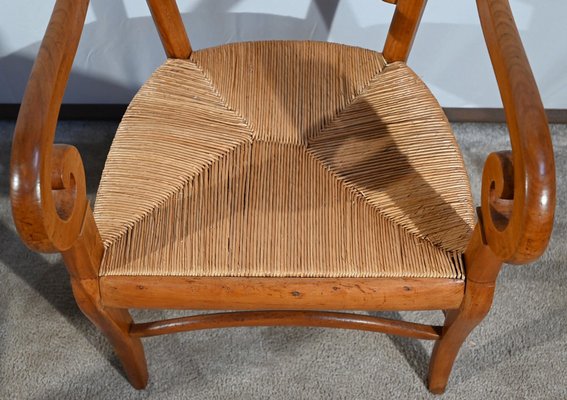 Restoration Period Property Armchairs in Cherrywood, Early 19th Century, Set of 2-RVK-1751757