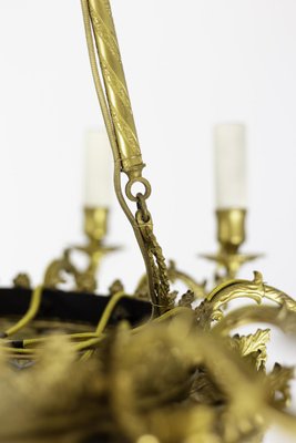 Restoration Style Chandelier in Gilt Metal and Bronze, 1880s-CEJ-690089