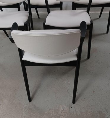 Restored Black Dining Chairs by Kai Kristiansen for Andersen Møbelfabrik, 1960s, Set of 6-VVO-1973878